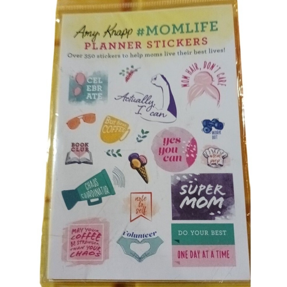 NEW Amy Knapp #MomLife Planner Stickers